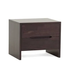 Wohnen Nachttische*Schubladen Nachtkonsole in Wengefarben Tazina aus Buche massiv