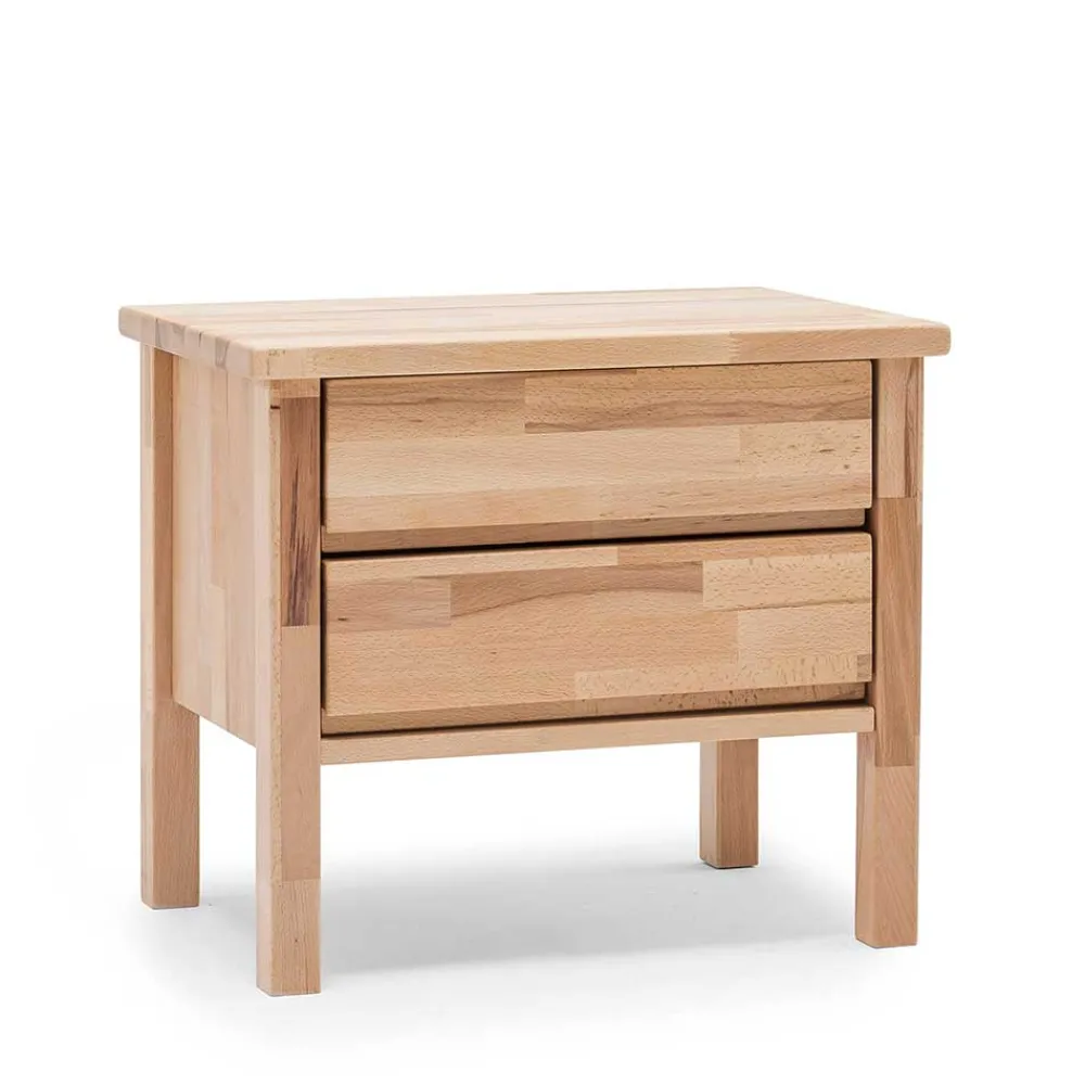 Wohnen Nachttische|Kommoden*Schubladen Nachtschrank Emena aus Massivholz Kernbuche