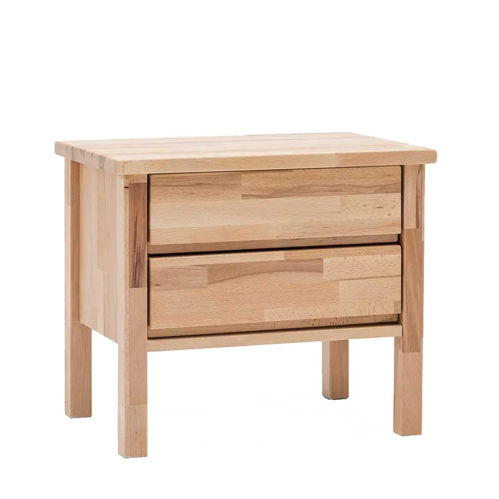 Wohnen Nachttische|Kommoden*Schubladen Nachtschrank Emena aus Massivholz Kernbuche