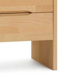 Wohnen Nachttische*Schubladen Nachttisch Cranoz aus Buche Natur lackiert