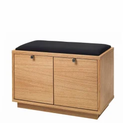 Wohnen Schuhschränke|Garderobenbänke*Schubladen Sitzbank Helvana mitr Eiche furniert