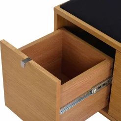 Wohnen Schuhschränke|Garderobenbänke*Schubladen Sitzbank Helvana mitr Eiche furniert