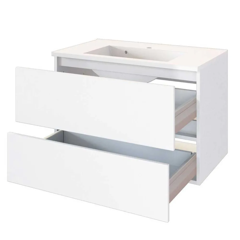 Wohnen Weiße Möbel|Waschtisch*Schubladen Waschtisch in 80cm oder 100cm - Vandan