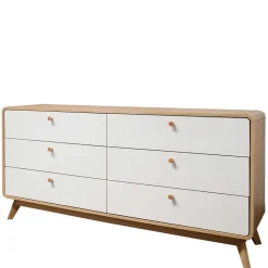 Wohnen 6-Schubladen-Kommode im Scandi Chic - Jendren