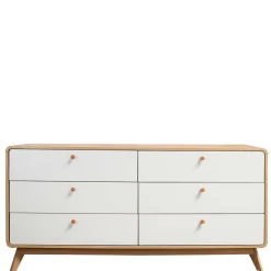 Wohnen 6-Schubladen-Kommode im Scandi Chic - Jendren