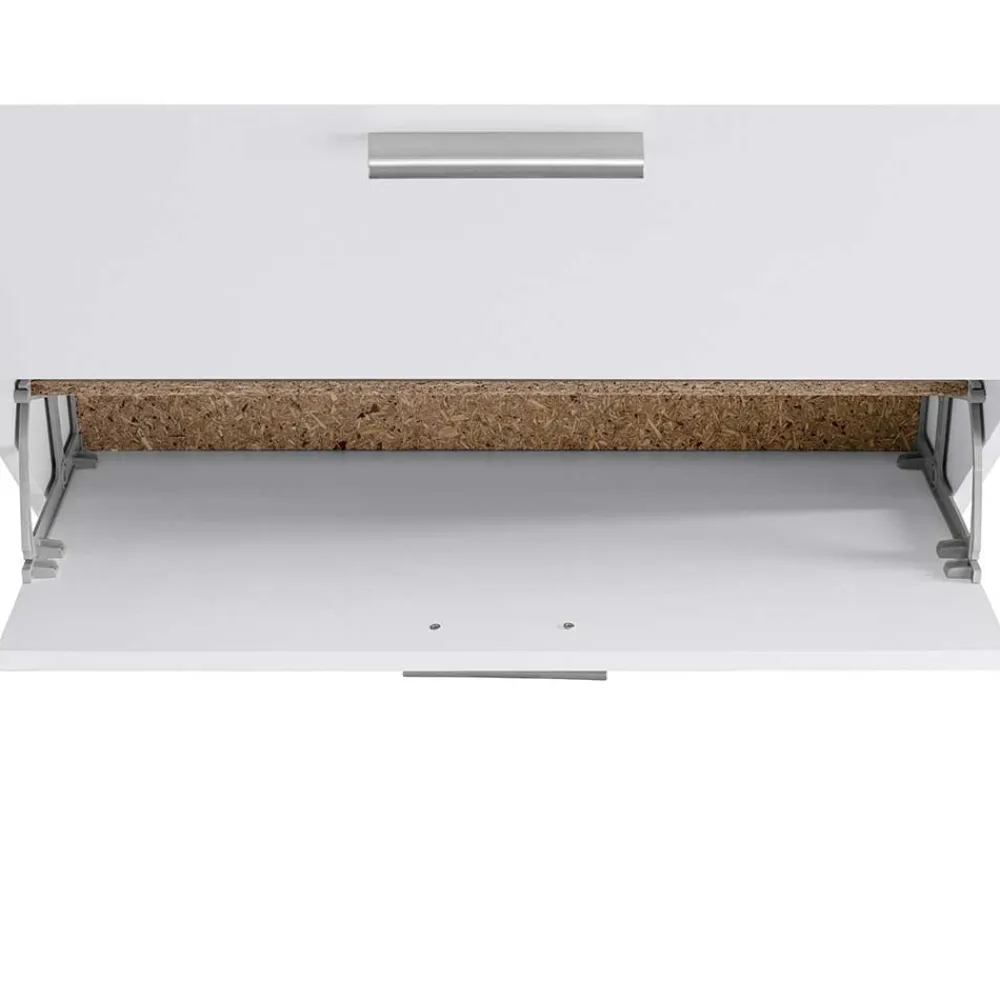 Wohnen Weiße Möbel|Schuhschränke*Schuhkipper in Weiß mit zwei Klappen - Scott