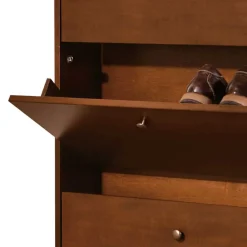 Wohnen Schuhschränke*Schuhkommode in Nussbaum - 78x157x21 cm - Lemerzi