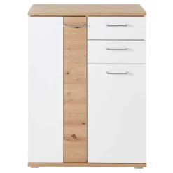 Wohnen Schuhschränke*Schuhkommode in Weiß & Wildeiche NB - Symbrosia