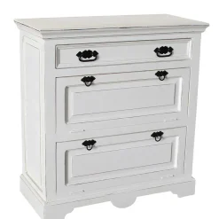 Wohnen Vintage Möbel|Schuhschränke*Schuhkommode in Weiß mit Antik Finish - Wittgenstein