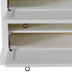 Wohnen Vintage Möbel|Schuhschränke*Schuhkommode in Weiß mit Antik Finish - Wittgenstein