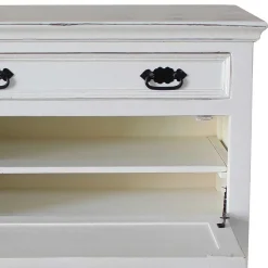 Wohnen Vintage Möbel|Schuhschränke*Schuhkommode in Weiß mit Antik Finish - Wittgenstein