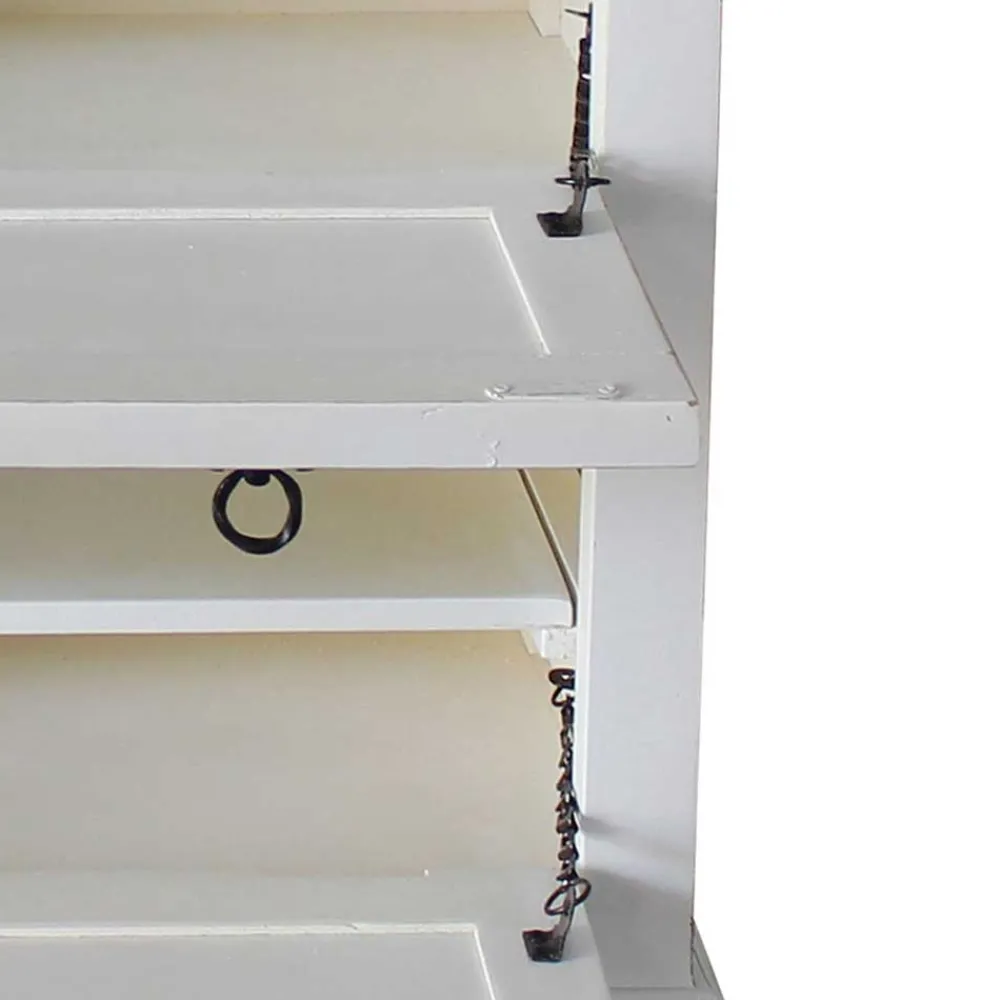 Wohnen Vintage Möbel|Schuhschränke*Schuhkommode in Weiß mit Antik Finish - Wittgenstein