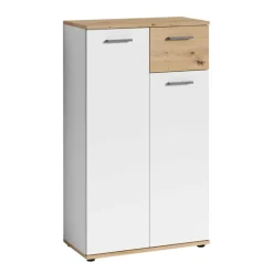 Wohnen Schuhschränke*Schuhkommode in Weiß mit Wildeiche - Yumagno