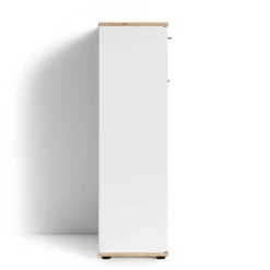 Wohnen Schuhschränke*Schuhkommode in Weiß mit Wildeiche - Yumagno