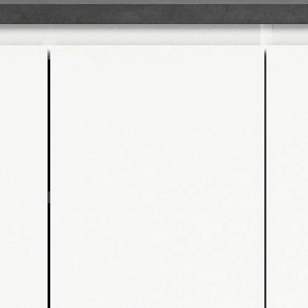 Wohnen Schuhschränke*Schuhkommode in Weiß und Dunkelgrau - Suad