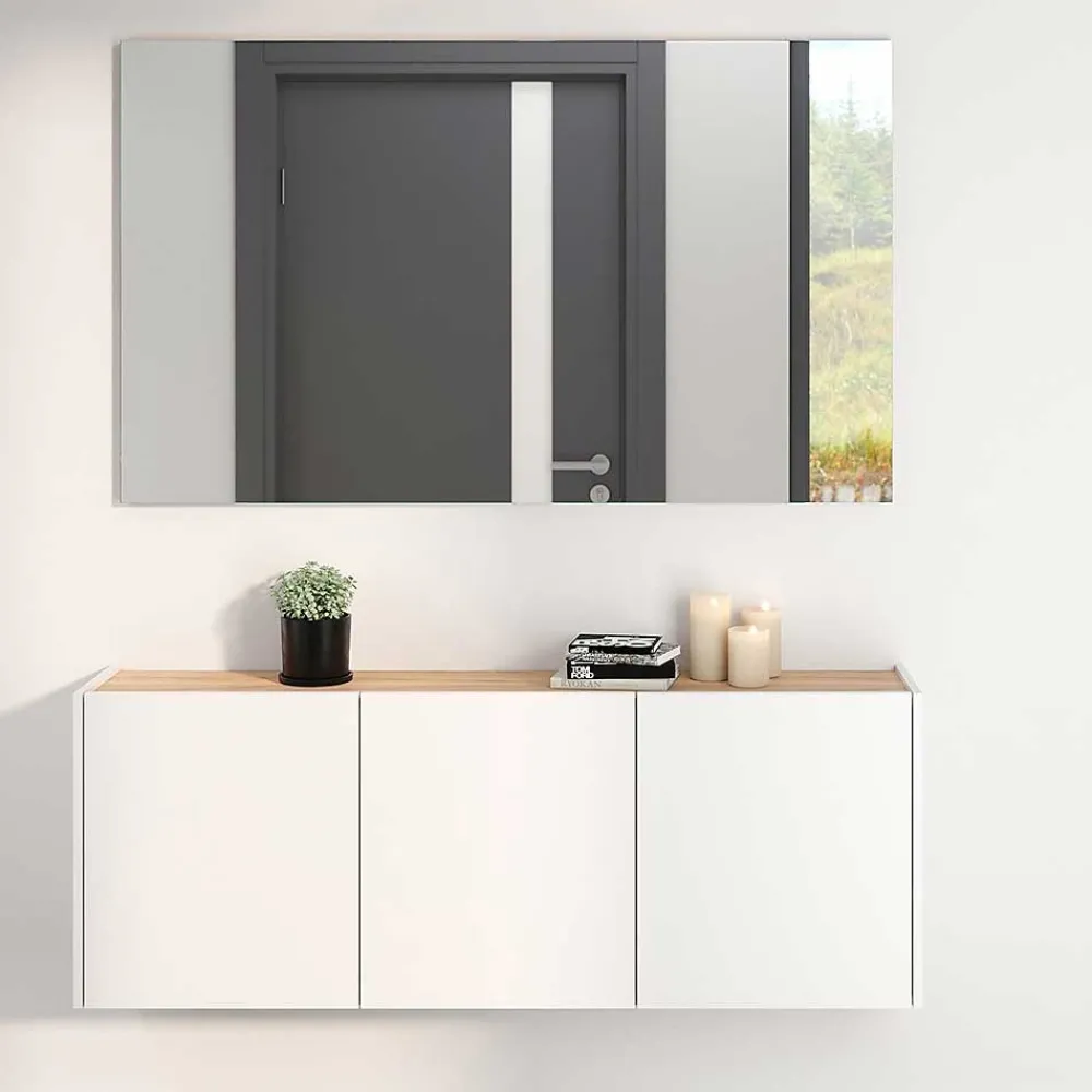 Wohnen Schuhkommode und Spiegel Set - Cuyano (zweiteilig)