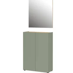 Wohnen Schuhkommode und Wandspiegel Set - Bien (zweiteilig)