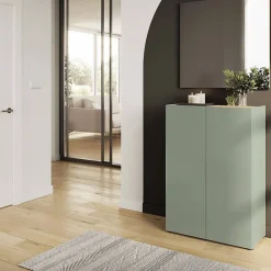 Wohnen Schuhkommode und Wandspiegel Set - Bien (zweiteilig)