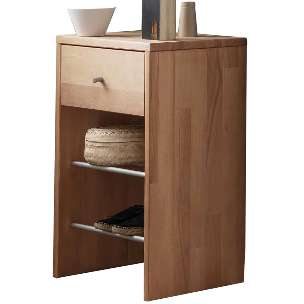 Wohnen Schuhregal mit Schublade und 2 Ablagen - Shimousa