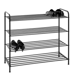 Wohnen Schuhregal mit vier Böden aus Stahl - Yadina