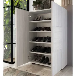 Wohnen Schuhschrank in Eukalyptus Holzoptik - Hollie