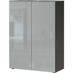 Wohnen Schuhschrank in Grau glasbeschichtet - Ilfred