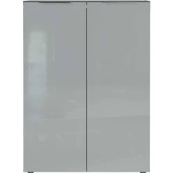 Wohnen Schuhschrank in Grau glasbeschichtet - Ilfred