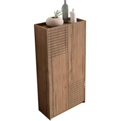 Wohnen Schuhschrank in Holzoptik Braun - Mady