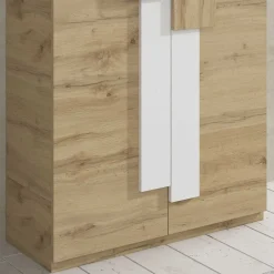 Wohnen Schuhschränke*Schuhschrank in Wildeiche & Weiß - Salmanca