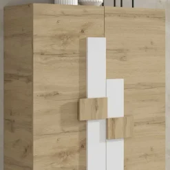 Wohnen Schuhschränke*Schuhschrank in Wildeiche & Weiß - Salmanca