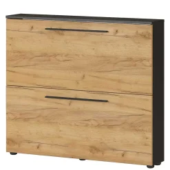 Wohnen Schuhschränke*Schuhschrank in Wildeiche NB & Anthrazit - Lampione