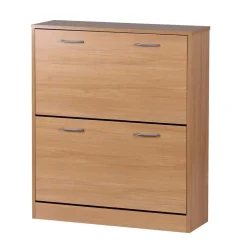 Wohnen Schuhschränke*Schuhschrank mit 2 Klappen in Buche Dekor - Betim