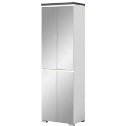 Wohnen Schuhschrank mit vier Spiegeltüren - Suad