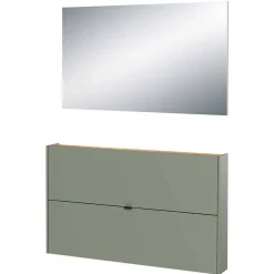 Wohnen Schuhschrank und Spiegel Set - Point (zweiteilig)