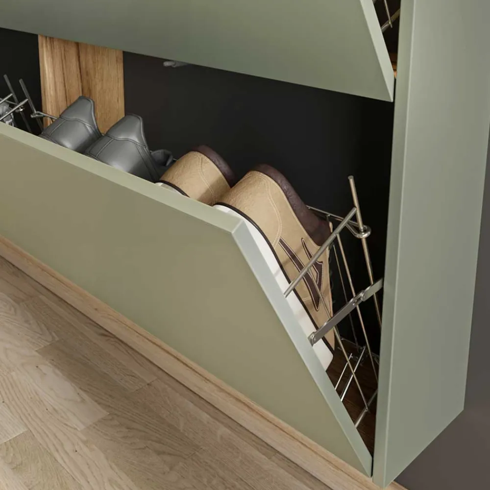 Wohnen Schuhschrank und Spiegel Set - Point (zweiteilig)