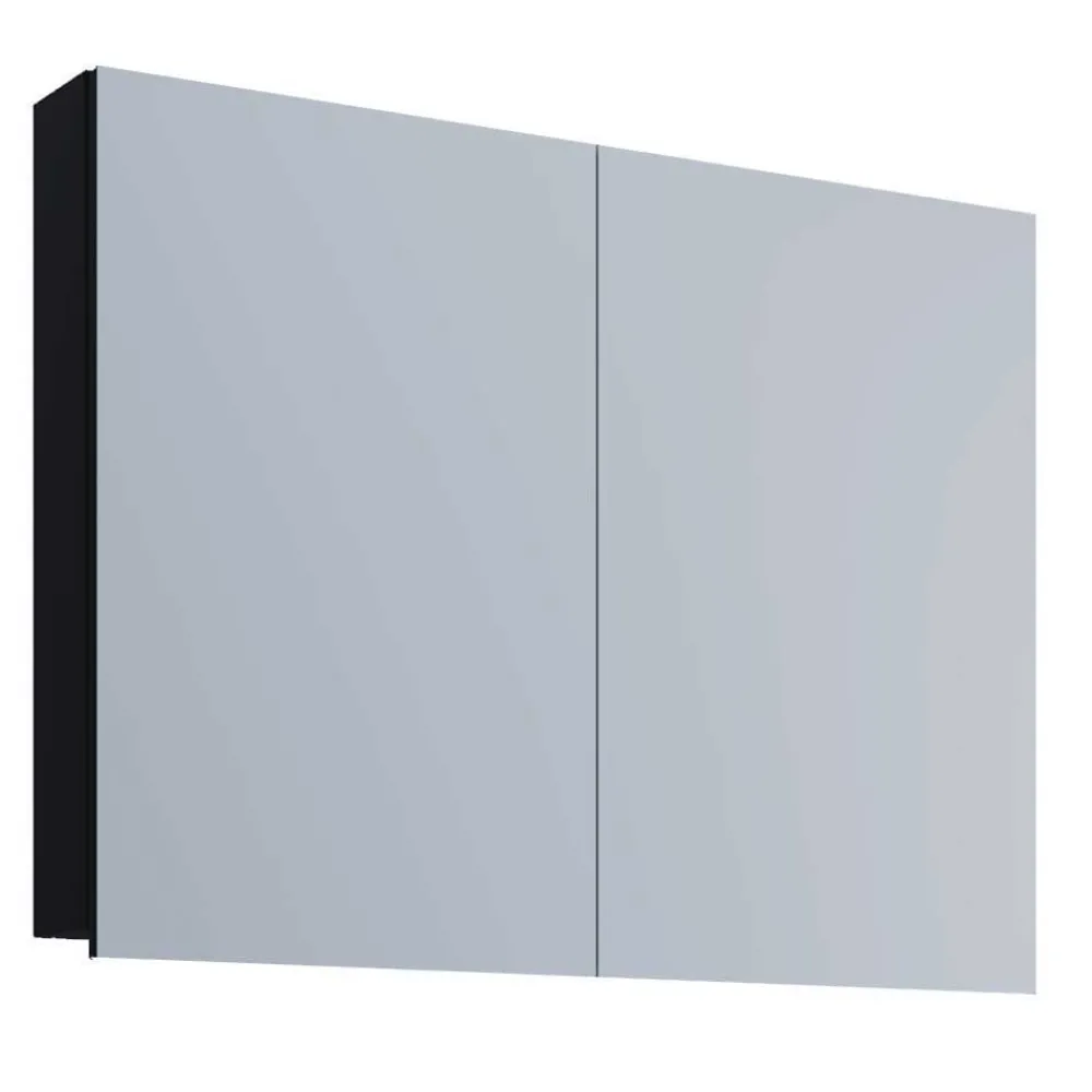 Wohnen Schwarze Badezimmermöbel mit Weiß - Gloriella (dreiteilig)