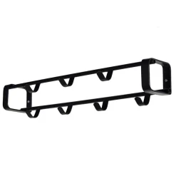 Wohnen Schwarze Kompakt-Garderobe mit 7 Haken - Satroni