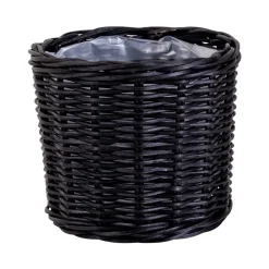 Wohnen Schwarze Körbe aus Rattan Geflecht - Swan (vierteilig)