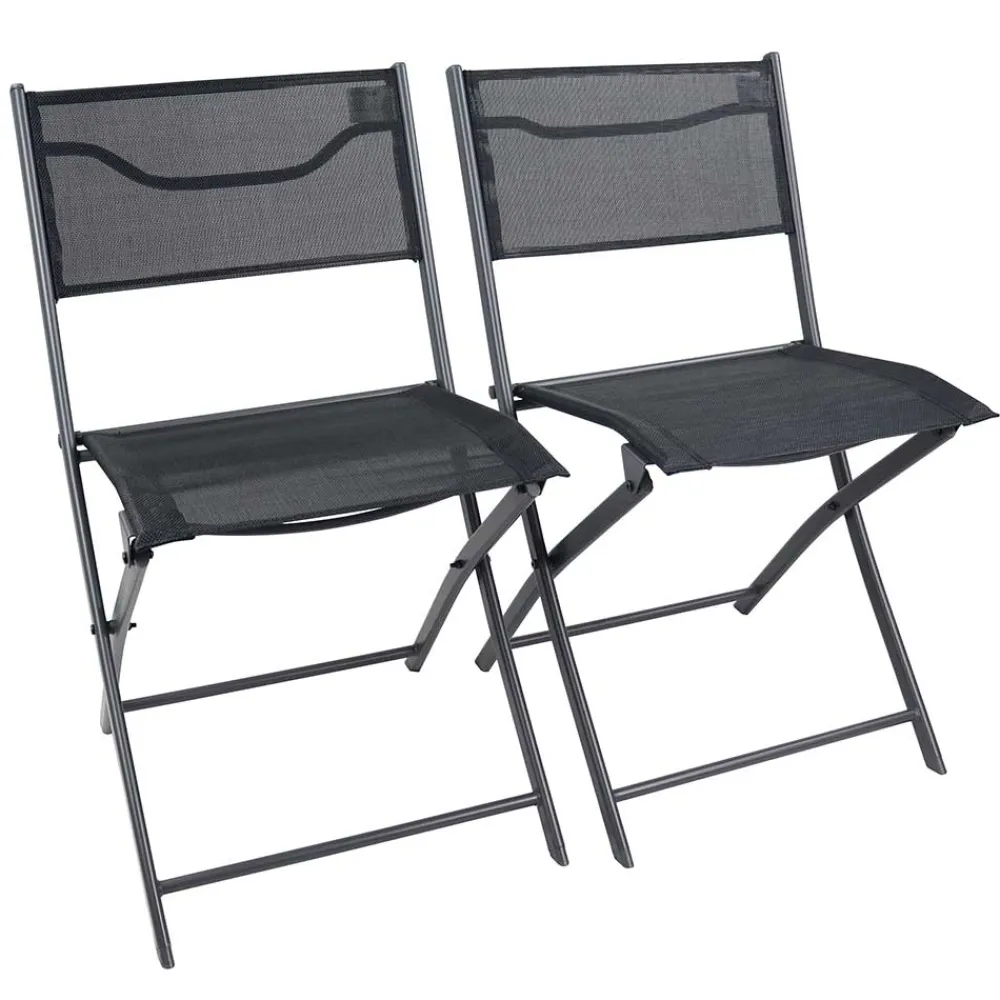 Wohnen Metall-Gartenmöbel|Balkonmöbel*Schwarze Outdoor Essgruppe Set - Xenata (fünfteilig)