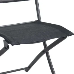 Wohnen Metall-Gartenmöbel|Balkonmöbel*Schwarze Outdoor Essgruppe Set - Xenata (fünfteilig)