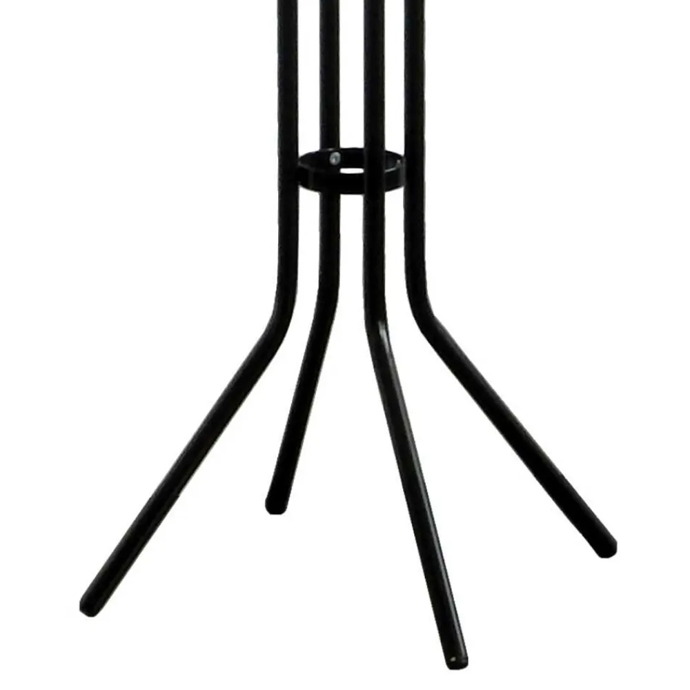 Wohnen Bürogarderoben*Schwarze Standgarderobe aus Stahl - Rubertus