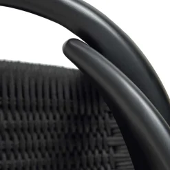 Wohnen Schwarze Stühle aus Akazie & Kordel - Varioma (4er Set)