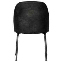 Wohnen Schwarze Stühle aus Recyclingleder - Amaikan (2er Set)