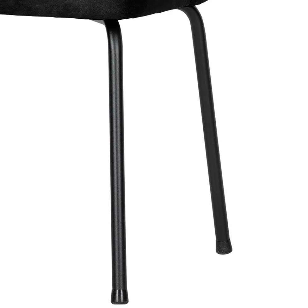 Wohnen Schwarze Stühle aus Recyclingleder - Amaikan (2er Set)