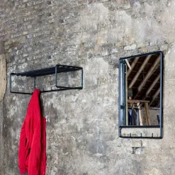 Wohnen Schwarze Wandgarderobe & Spiegel - Creemas (zweiteilig)