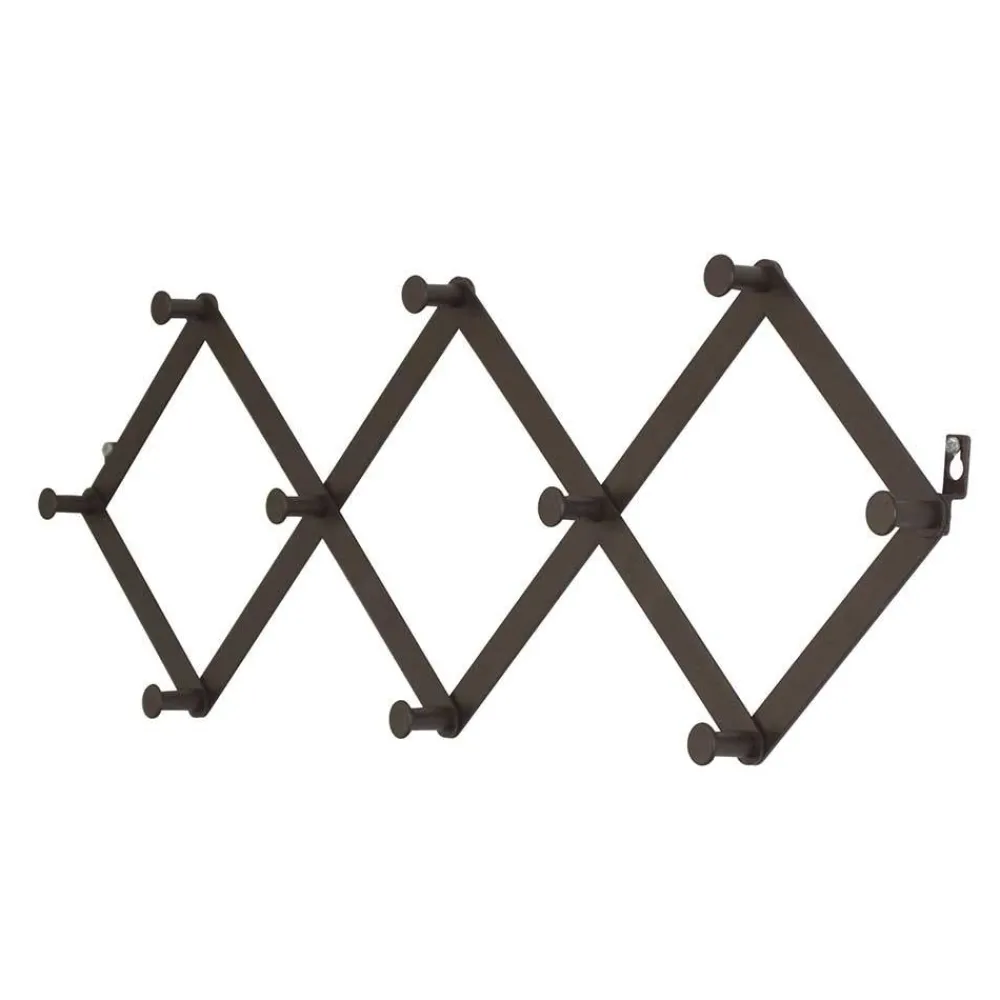 Wohnen Garderoben|Garderoben*Schwarze Wandgarderobe zum Ausziehen - Dorcano