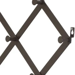 Wohnen Garderoben|Garderoben*Schwarze Wandgarderobe zum Ausziehen - Dorcano