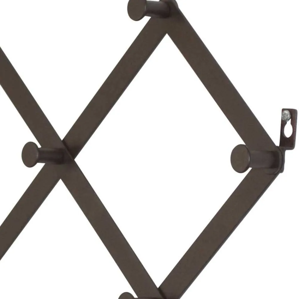 Wohnen Garderoben|Garderoben*Schwarze Wandgarderobe zum Ausziehen - Dorcano