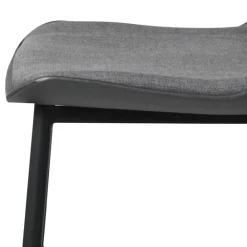 Wohnen Schwarze Möbel|Graue Möbel*Schwarzer Barstuhl mit Schalensitz Kunststoff - Formentera