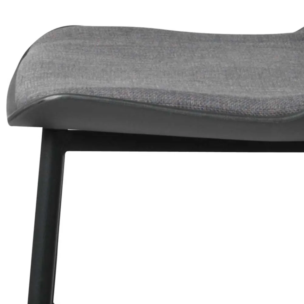 Wohnen Schwarze Möbel|Graue Möbel*Schwarzer Barstuhl mit Schalensitz Kunststoff - Formentera